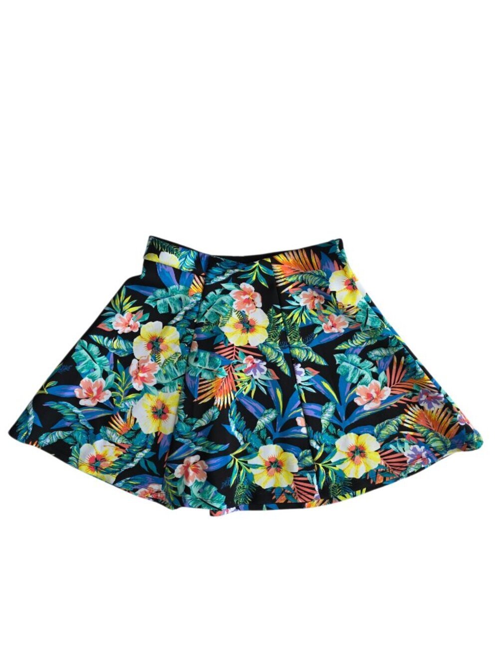 DECREE TROPICAL PRINT SKATER SKIRT JR MED